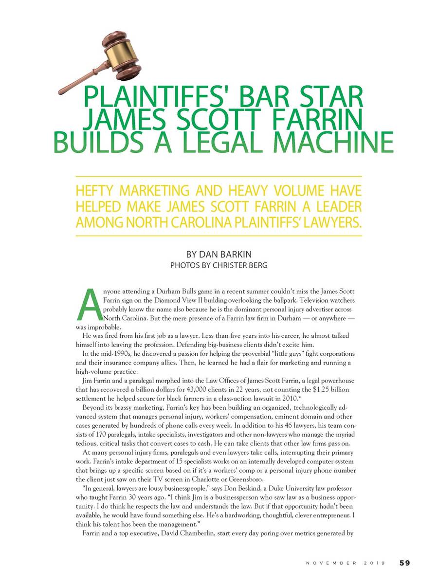 Plaintiffs’ bar star builds a legal machine